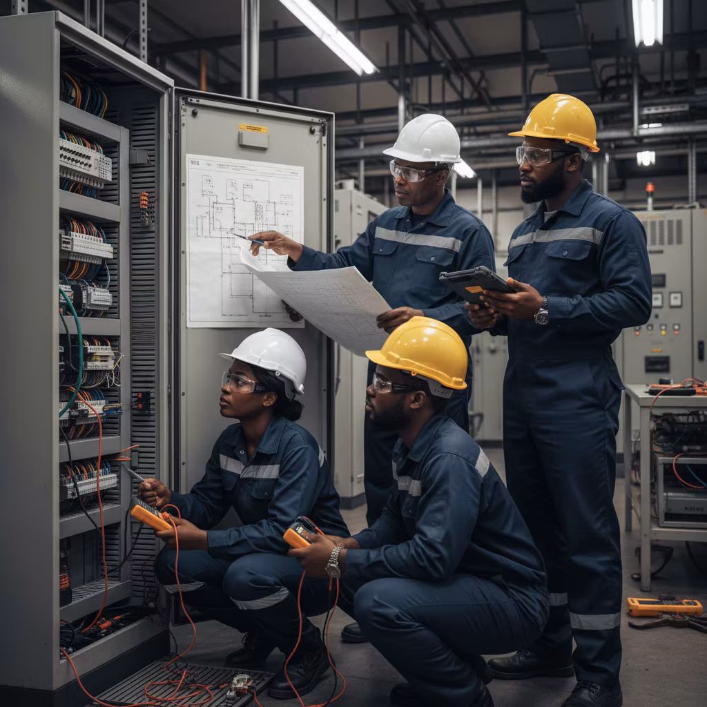 Zeectric Engineering team on site